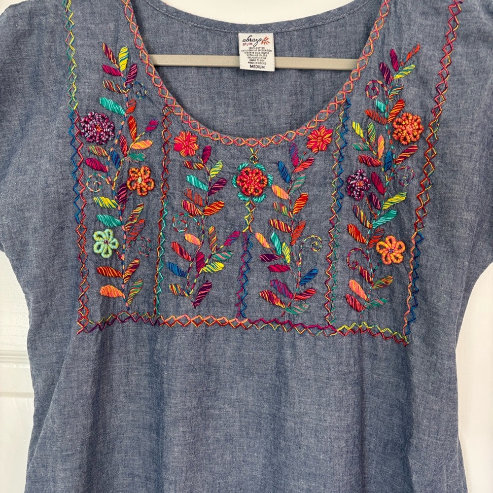 Colorful Embroidered Women's dress